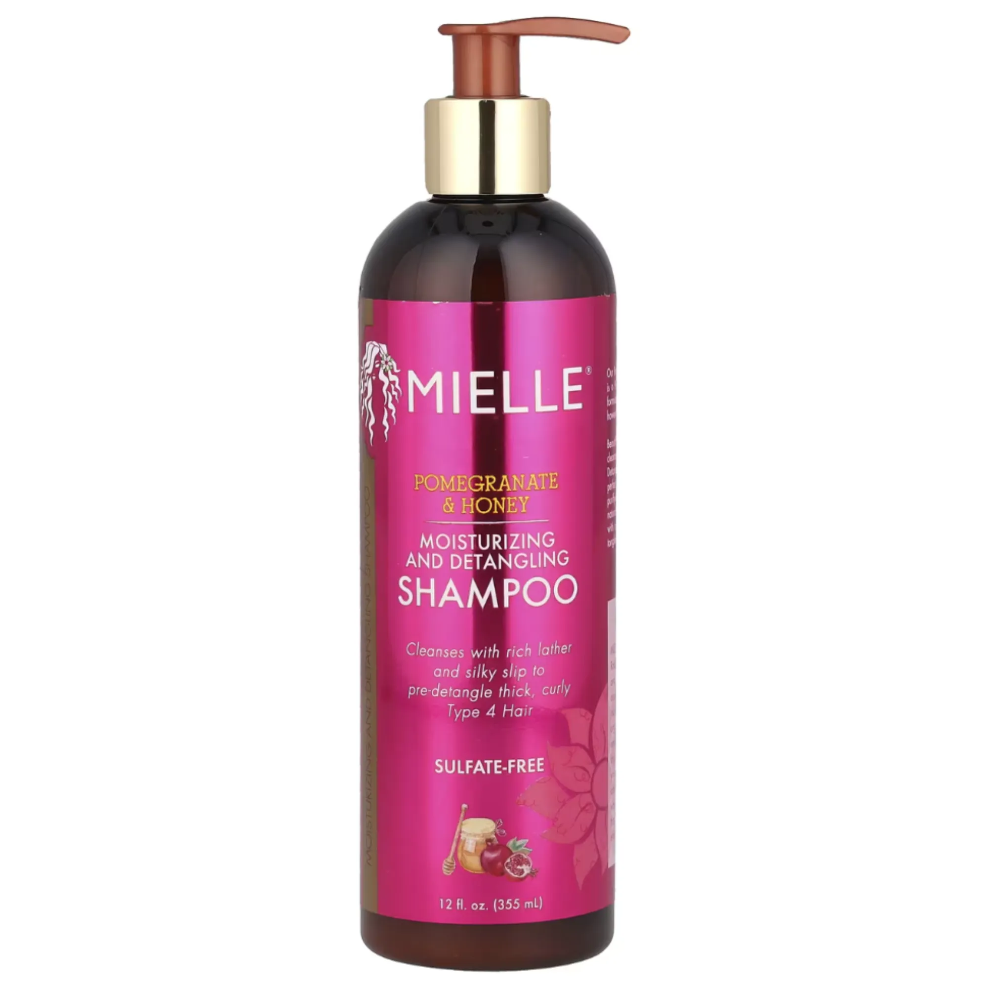 Mielle Organics Pomegranate and Honey Moisturizing And Detangling Champú 355ml